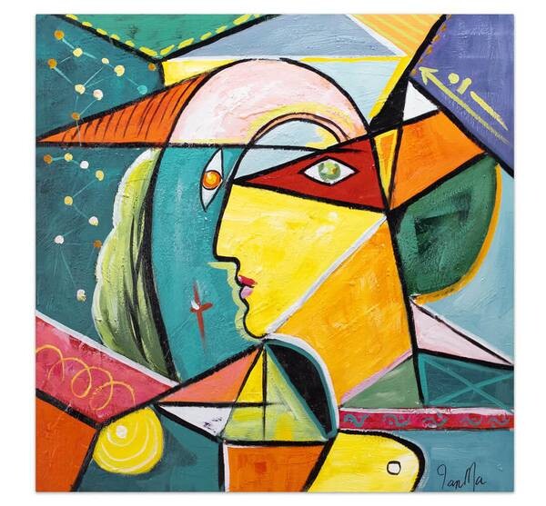 

Картина KUNSTLOFT handgemalt Traum voller Fantasie, многоцветный