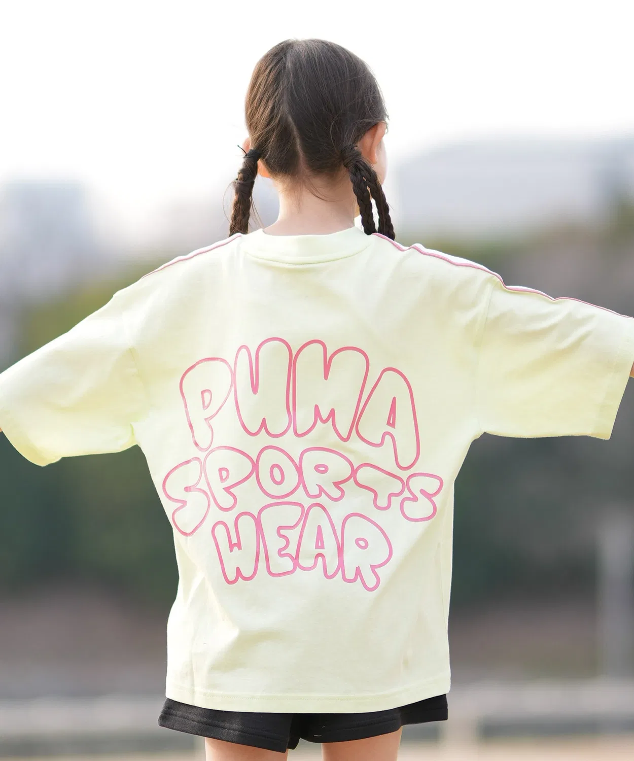 Детская футболка с коротким рукавом PUMA, Light Yellow