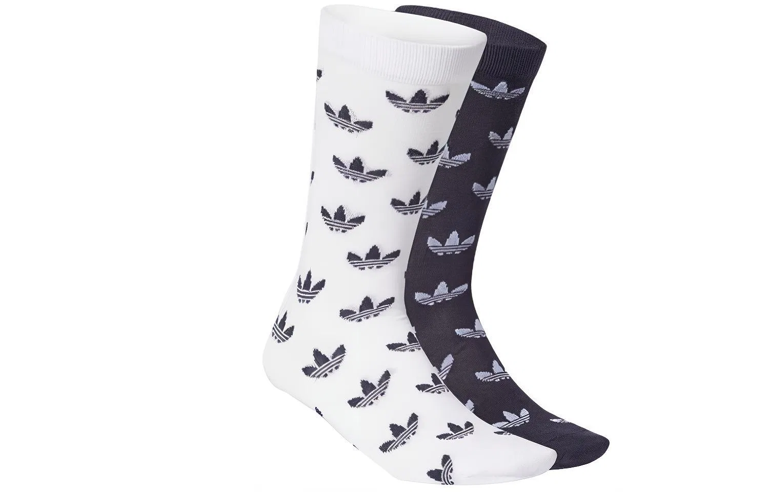 Детские носки с логотипом Adidas, комплект из 2 пар, Black — фото 2