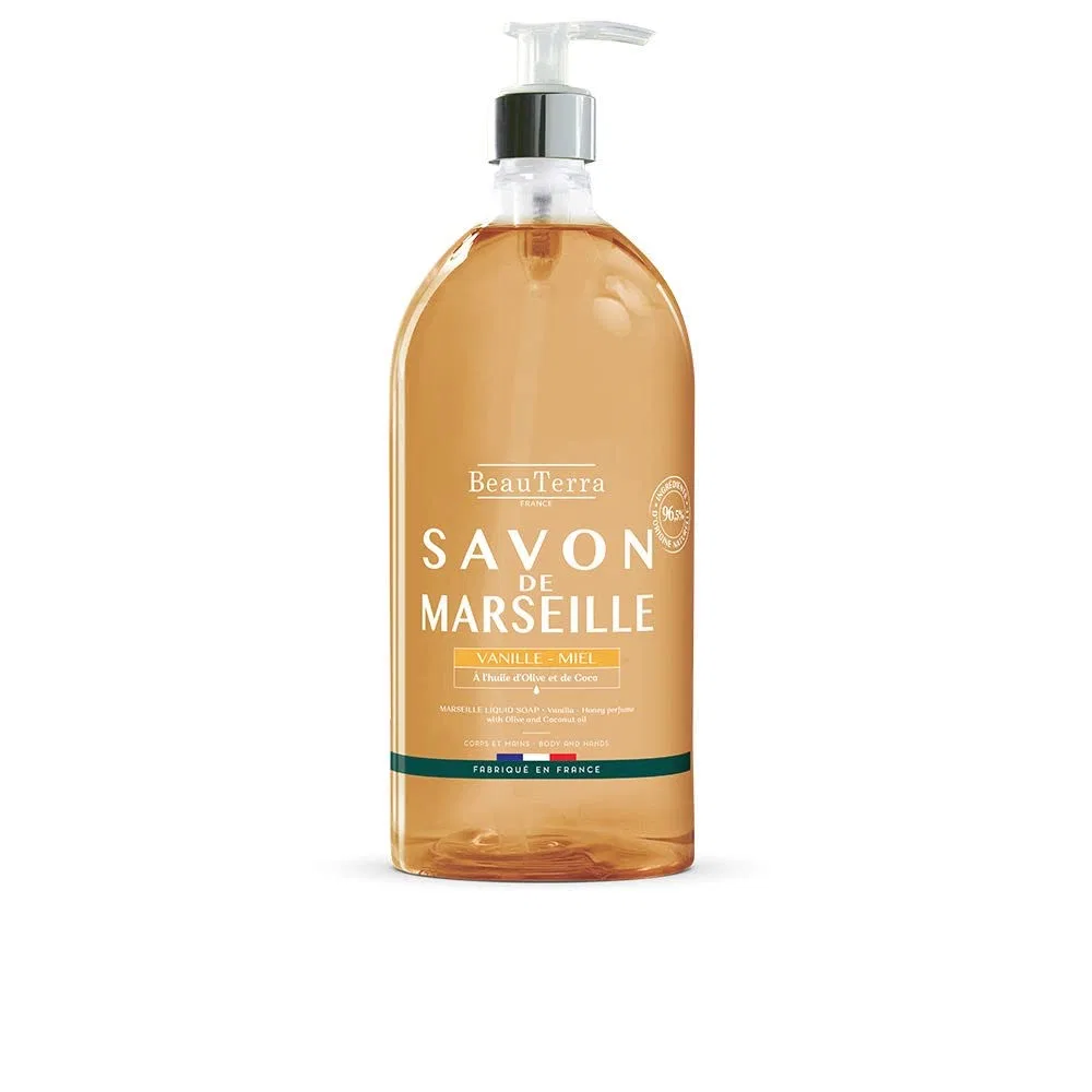 Жидкое мыло Savon de Marseille, Vanilla, Honey, 1 л, Beauterra