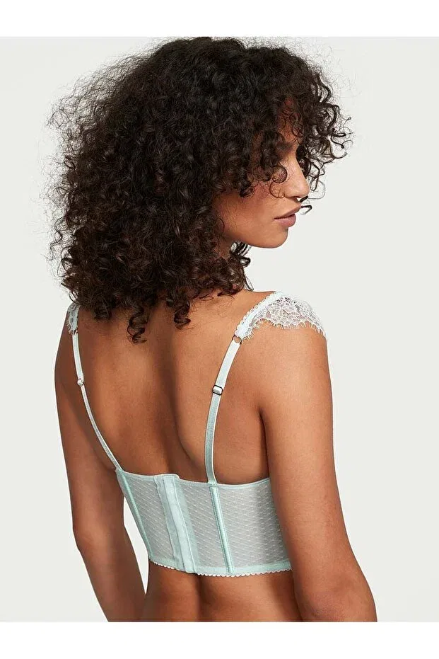 Женский кружевной корсет на тонких бретелях Victoria'S Secret, Crystal Water — фото 2