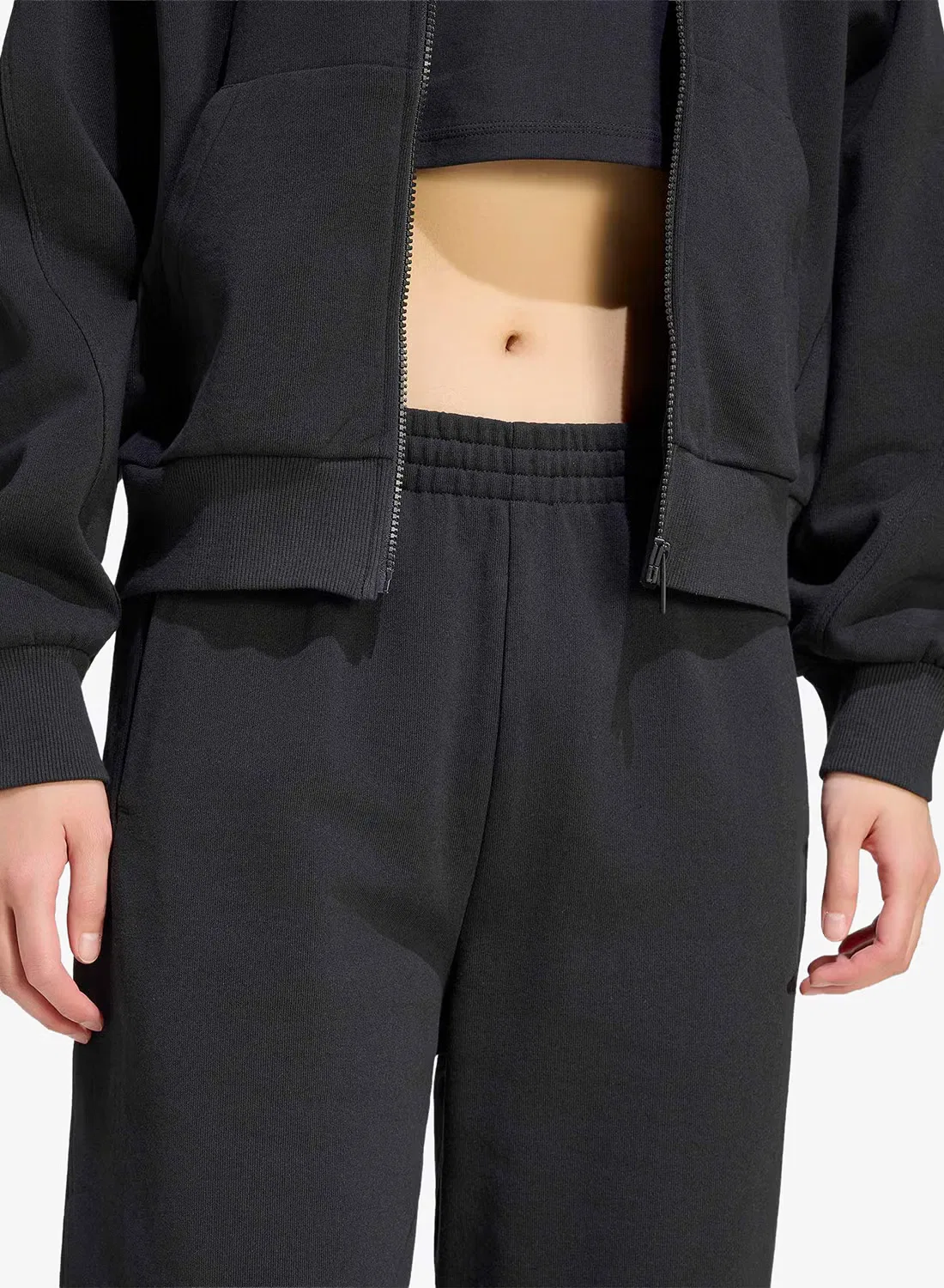 Штаны спортивные с логотипом Small Logo Regular Cuffed Adidas, черный — фото 4
