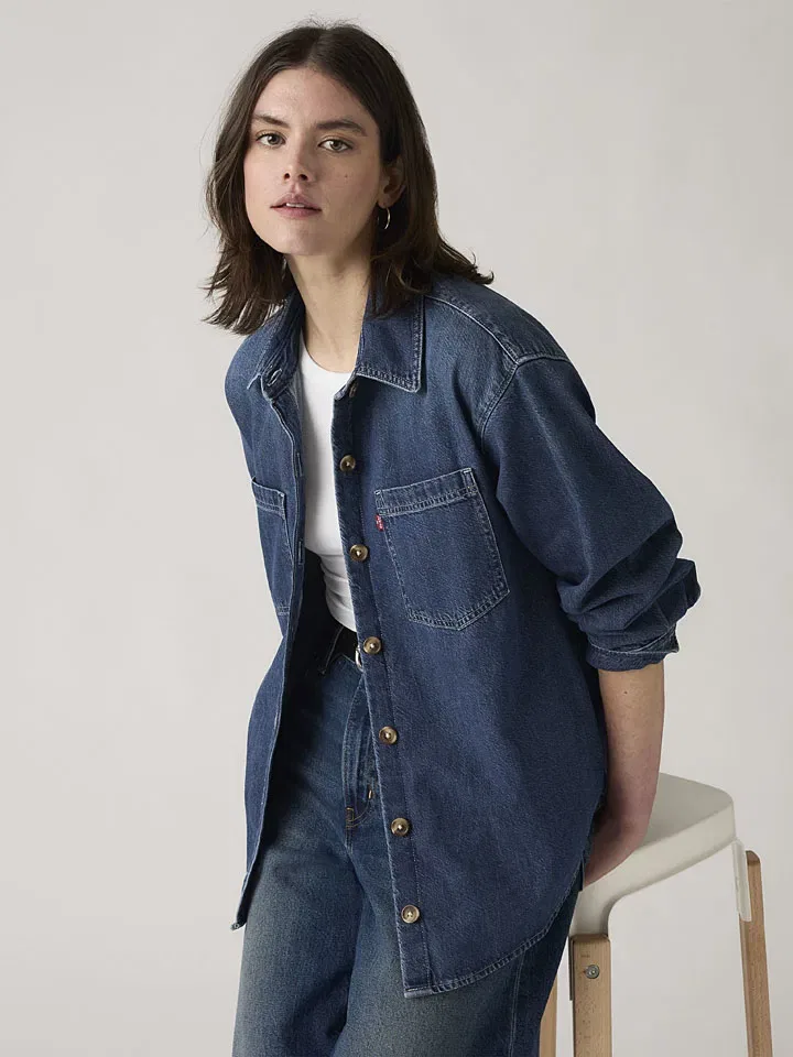 Женская рубашка джинсовая Iris Levi's, Blue — фото 2