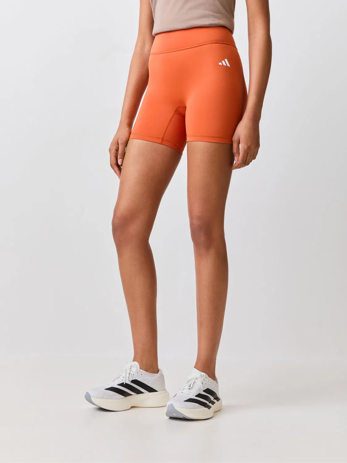 Леггинсы Optime Essentials Workout Short adidas, оранжевый