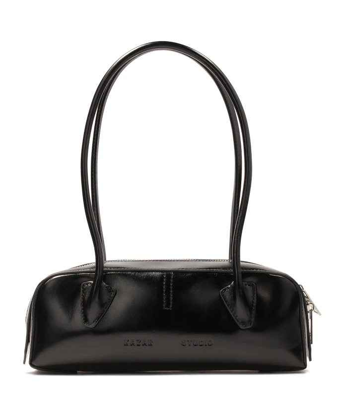 

Черная сумка через плечо вытянутой формы. Kazar Studio, черный