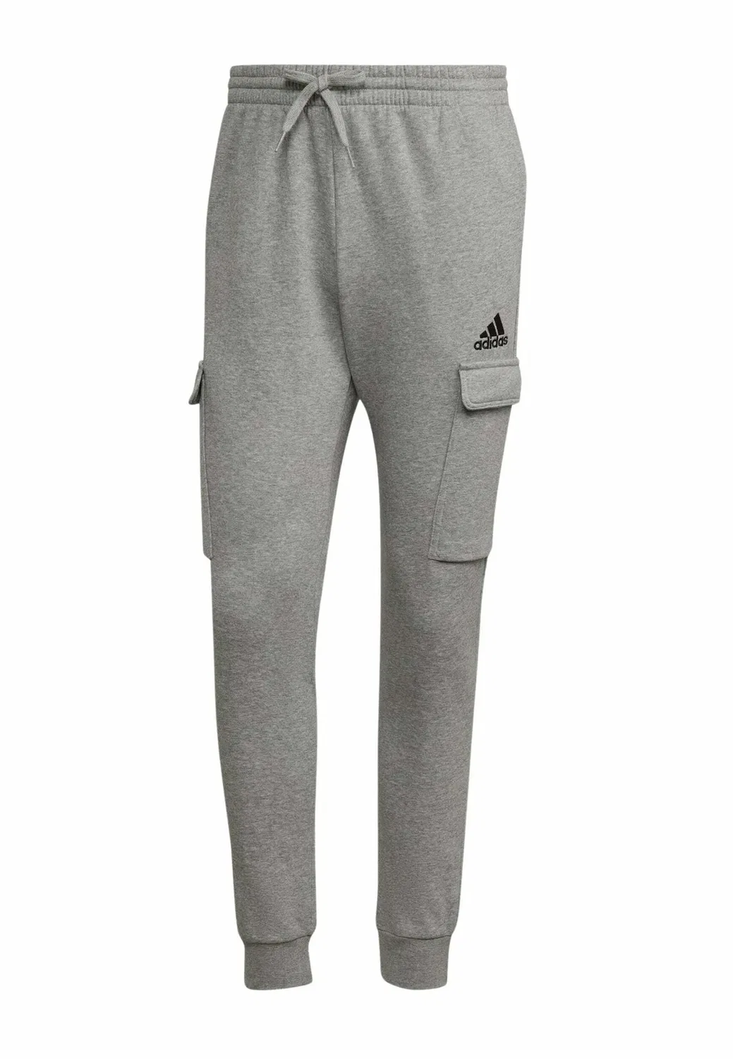 Pantalones de deporte Essentials флисовый стандартный зауженный карго - спортивные штаны Adidas Performance, Grey Black — фото 4