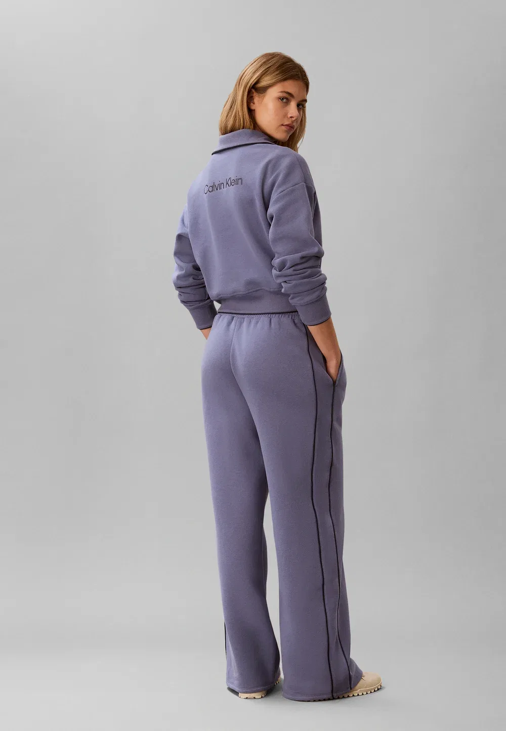 Спортивные брюки с широкими штанинами - спортивные штаны Calvin Klein, Stone Hard Blue — фото 3
