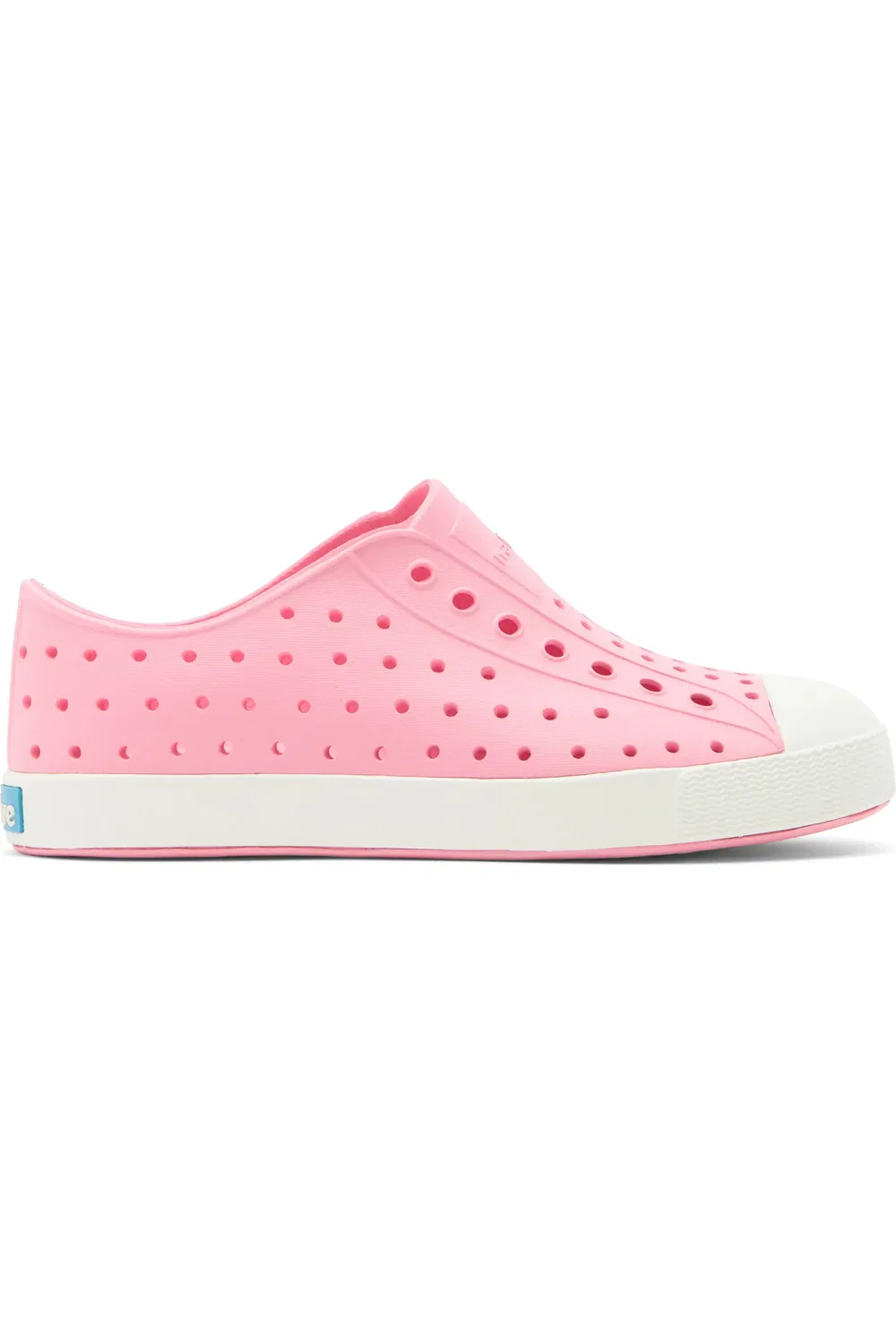 Детские кеды водонепроницаемые Jefferson Slip-On Native Shoes, Flamingo Pink/Shell White — фото 3