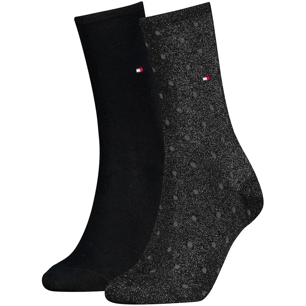 Женские хлопковые носки Tommy hilfiger, Black