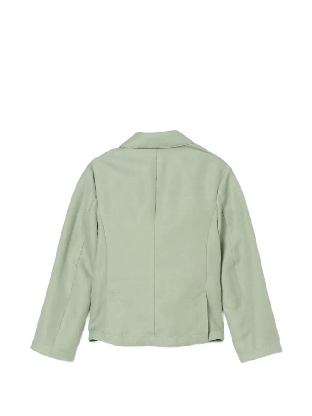 Однобортный блейзер с заостренными лацканами Emporio Armani Kids, зеленый — фото 2