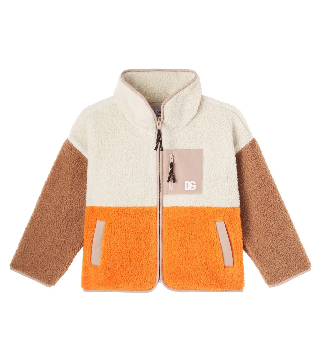 Куртка-тедди с логотипом Dolce&Gabbana Kids, мультиколор