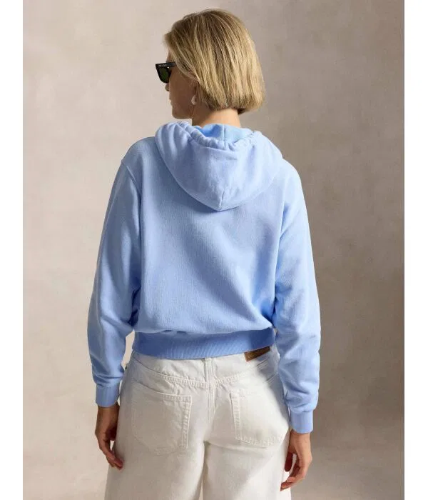 Женское худи свободного кроя Polo Ralph Lauren, Azzurro — фото 3