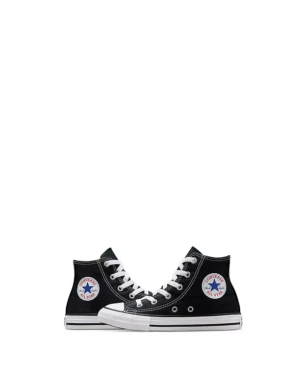 Детские кроссовки для девочек на шнуровке Chuck Taylor All Star High Top Converse, черный — фото 3