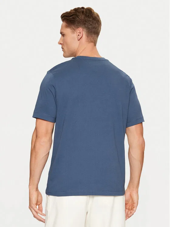 Футболка regular fit Script Logo Tee Tommy Hilfiger, синий — фото 3