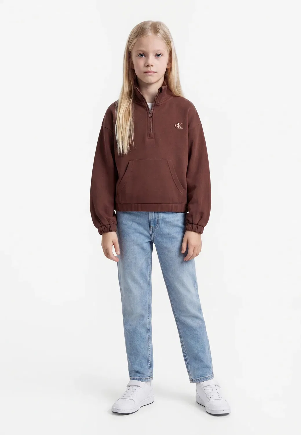 Толстовка Punto с половинной молнией Calvin Klein Jeans, Rocky Road