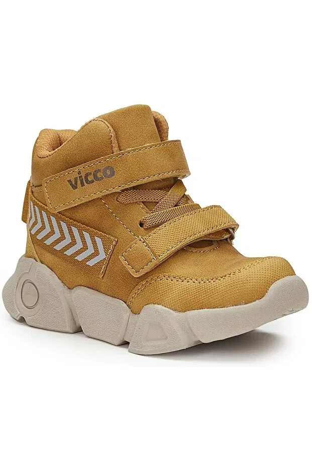 Детские ботинки для девочек с ортопедической стелькой Vicco, Yellow — фото 2