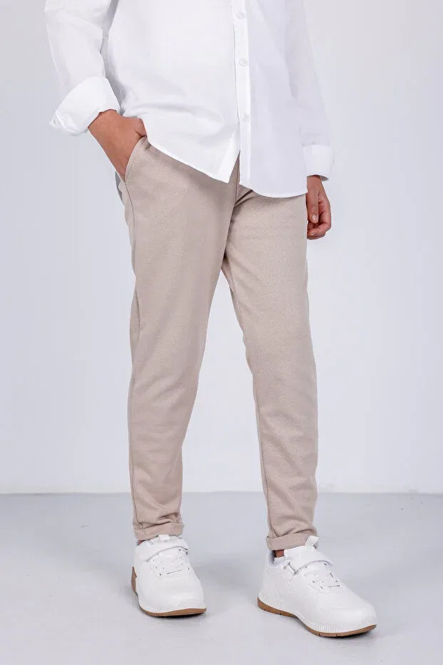 Детские джоггеры для мальчиков хлопковые 3Moda, Beige