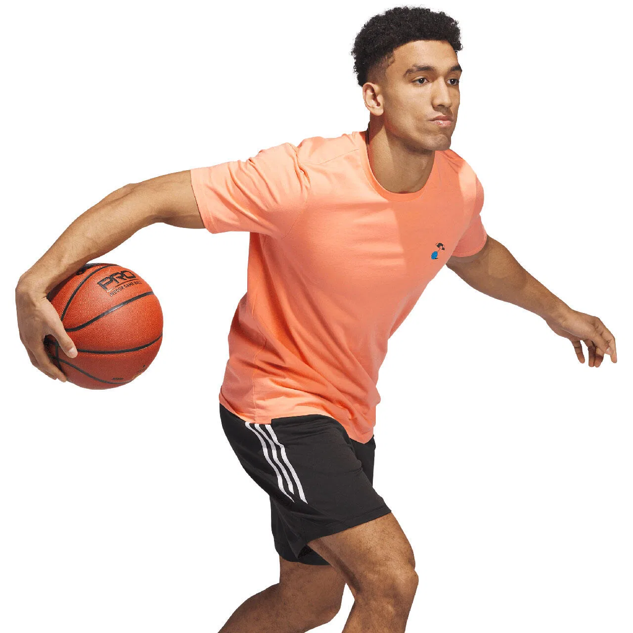 Мужская хлопковая футболка Spring Break Adidas, Orange — фото 4