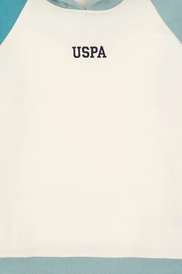 Детские свитшот для мальчиков с капюшоном U.S. Polo Assn., Mint — фото 4