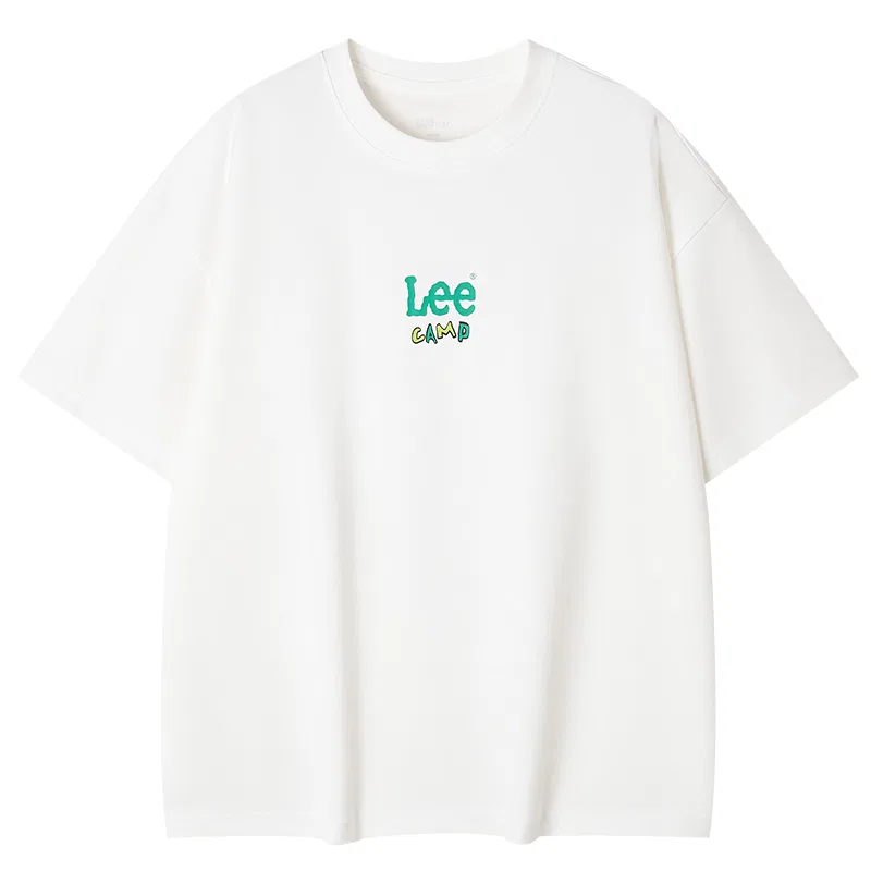 Детская футболка с круглым вырезом Lee, Moon White