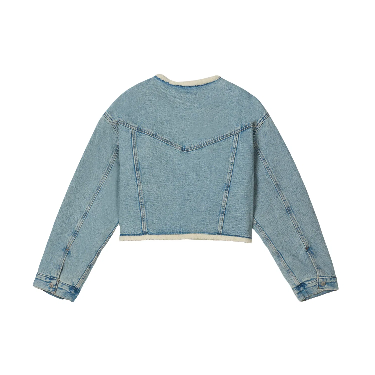 Женская джинсовая куртка прямого кроя Levi's, Light Blue — фото 3