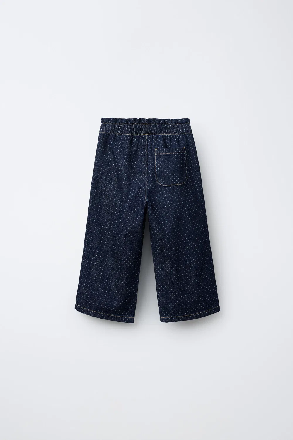 Широкие джинсы в горошек ZARA, Blue — фото 2