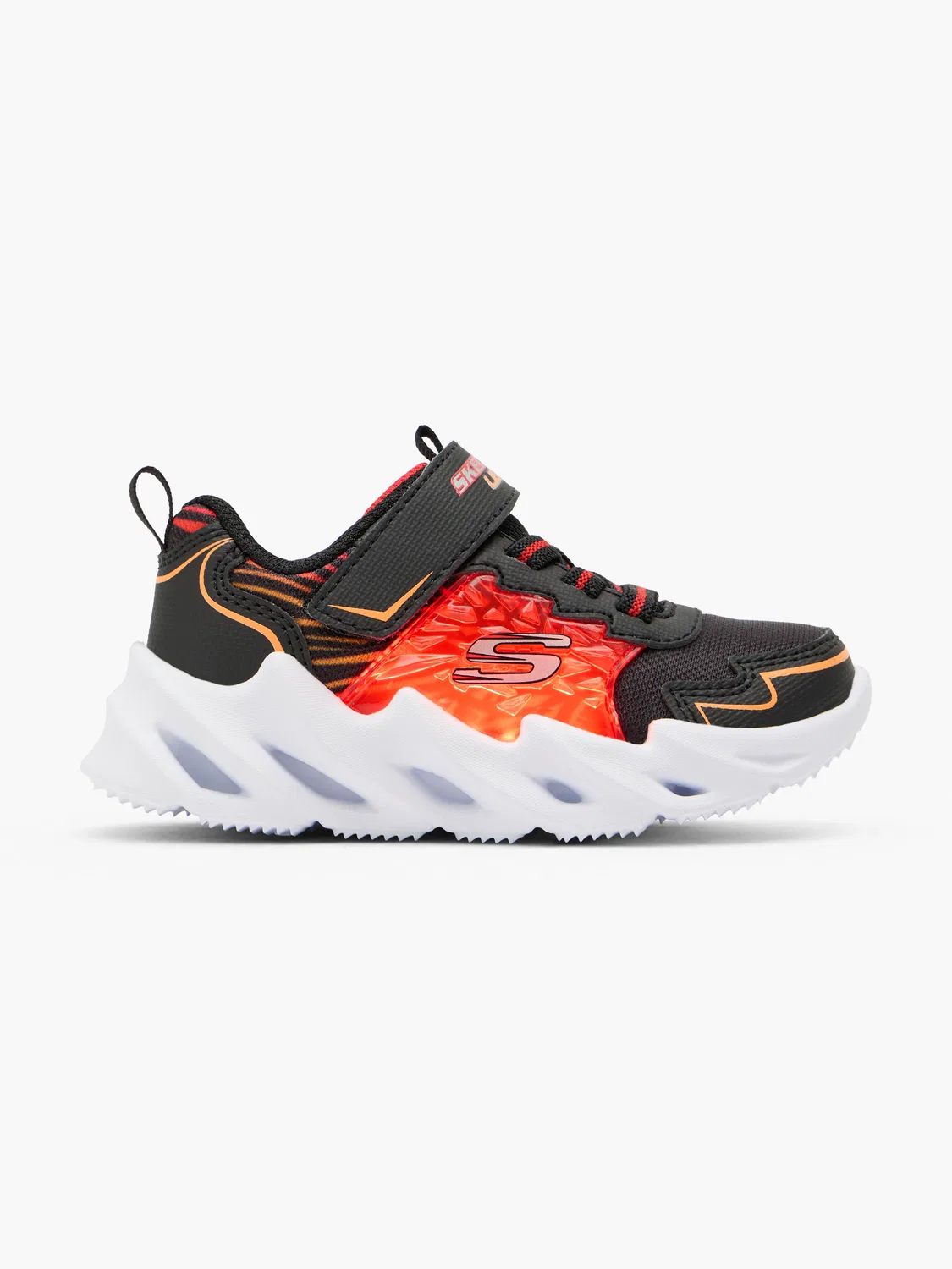 Детские кроссовки со светодиодами Skechers, черный