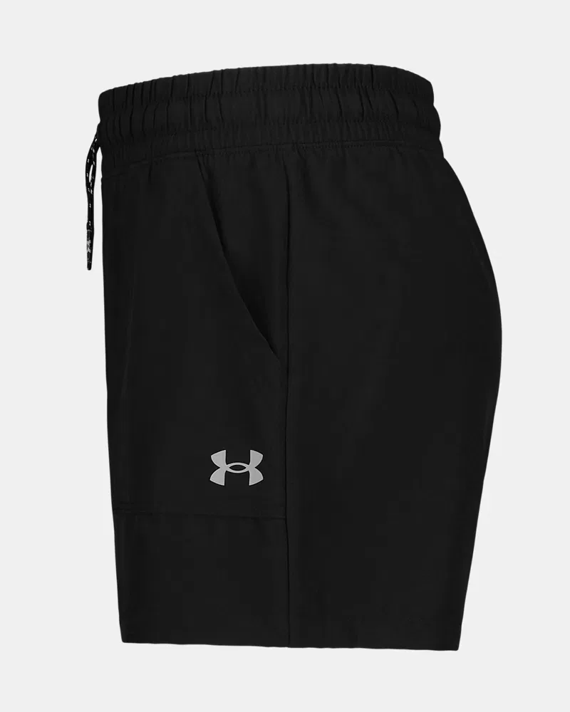 Шорты с внутренним швом 6,4 см быстросохнущие UA Base UnderArmour, Black/Steel — фото 4