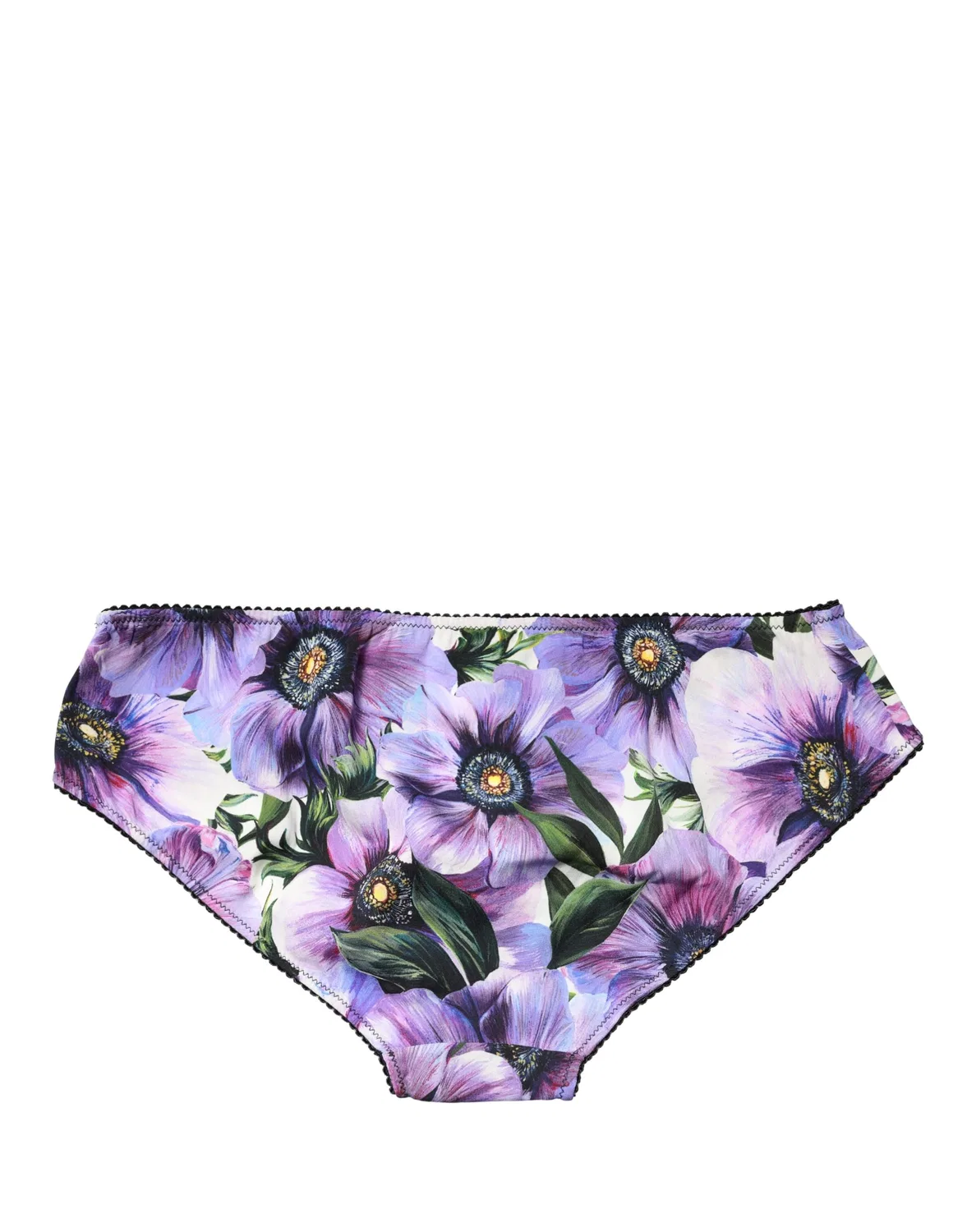 Женские трусы-слипы с цветочным принтом средняя посадка Multicolor Floral Mid Waist Brief Panty Dolce & Gabbana, Multicolor