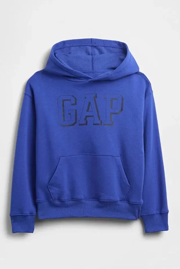 Детские свитшот для девочек с принтом V-Frch logo Gap, Green — фото 4