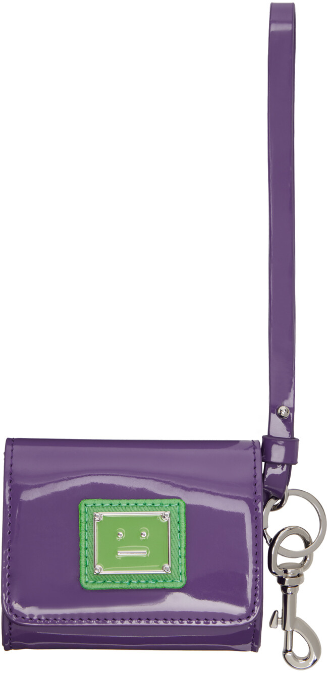 

Фиолетовая визитница с логотипом Acne Studios