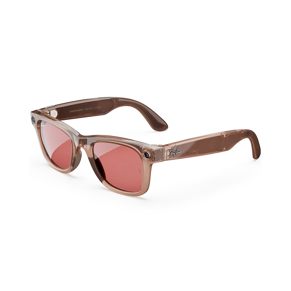 

Умные очки Ray-Ban Meta Wayfarer (Large), Shiny Warm Stone/Watermelon Red Transitions