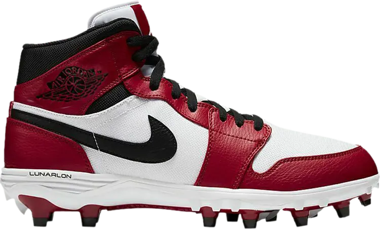 

Кроссовки Jordan 1 Mid TD Cleat Chicago, красный