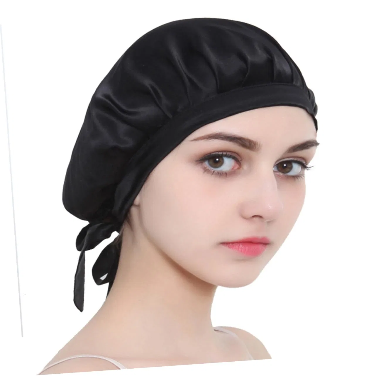 Шапочка для душа из шелка, Healvian, 20 г, Черный — фото 4