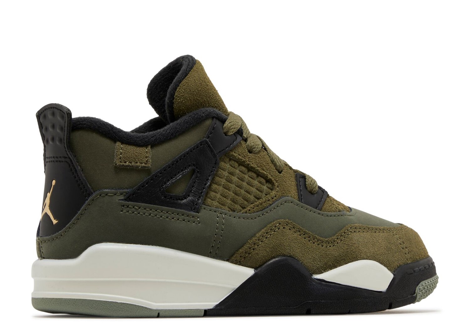 Кроссовки Air Jordan Air Jordan 4 Retro Se Td 'Craft - Olive', зеленый (размер RU 26) — фото 3