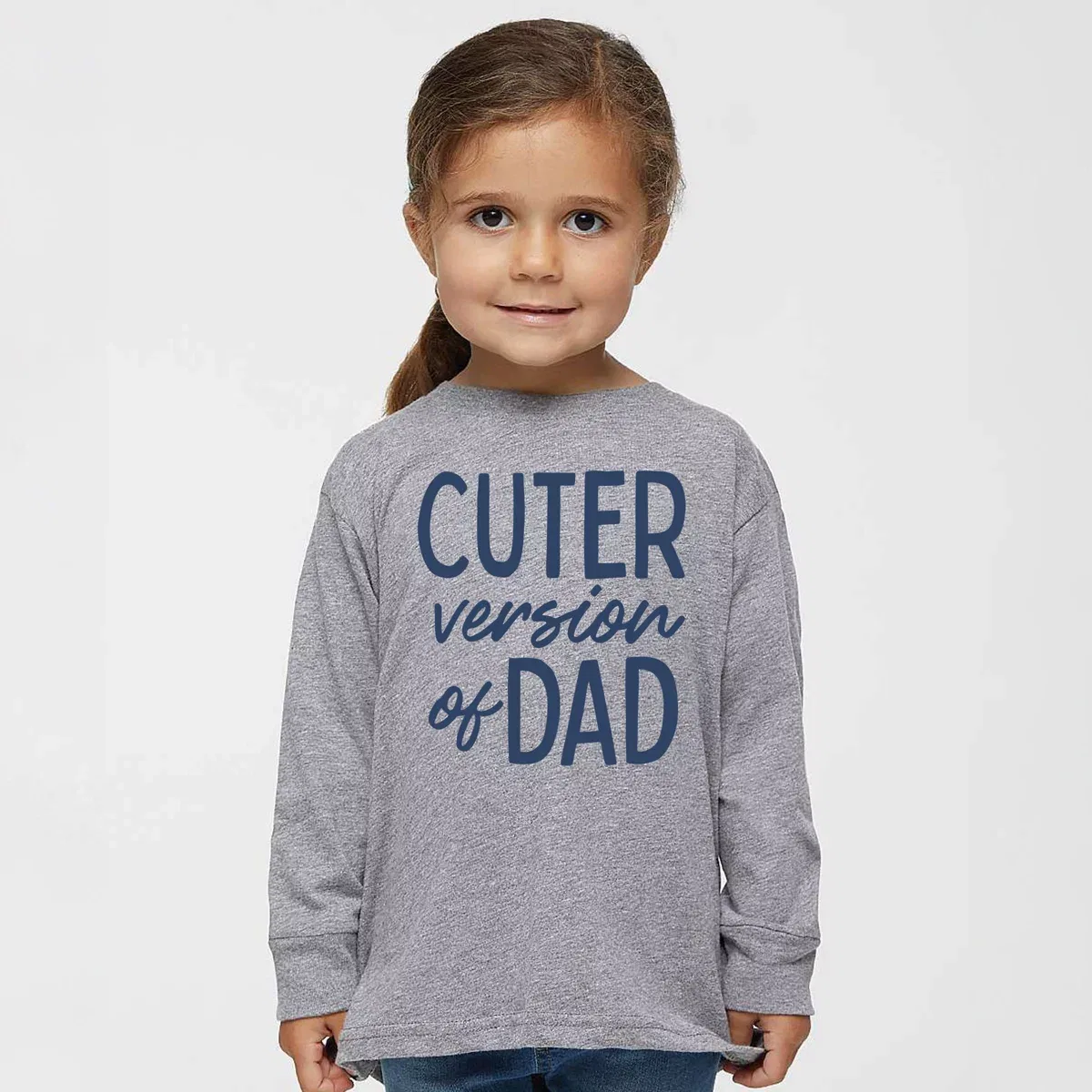 Детский лонгслив с длинным рукавом Cuter Version of Dad The Juniper Shop, Seafoam — фото 3