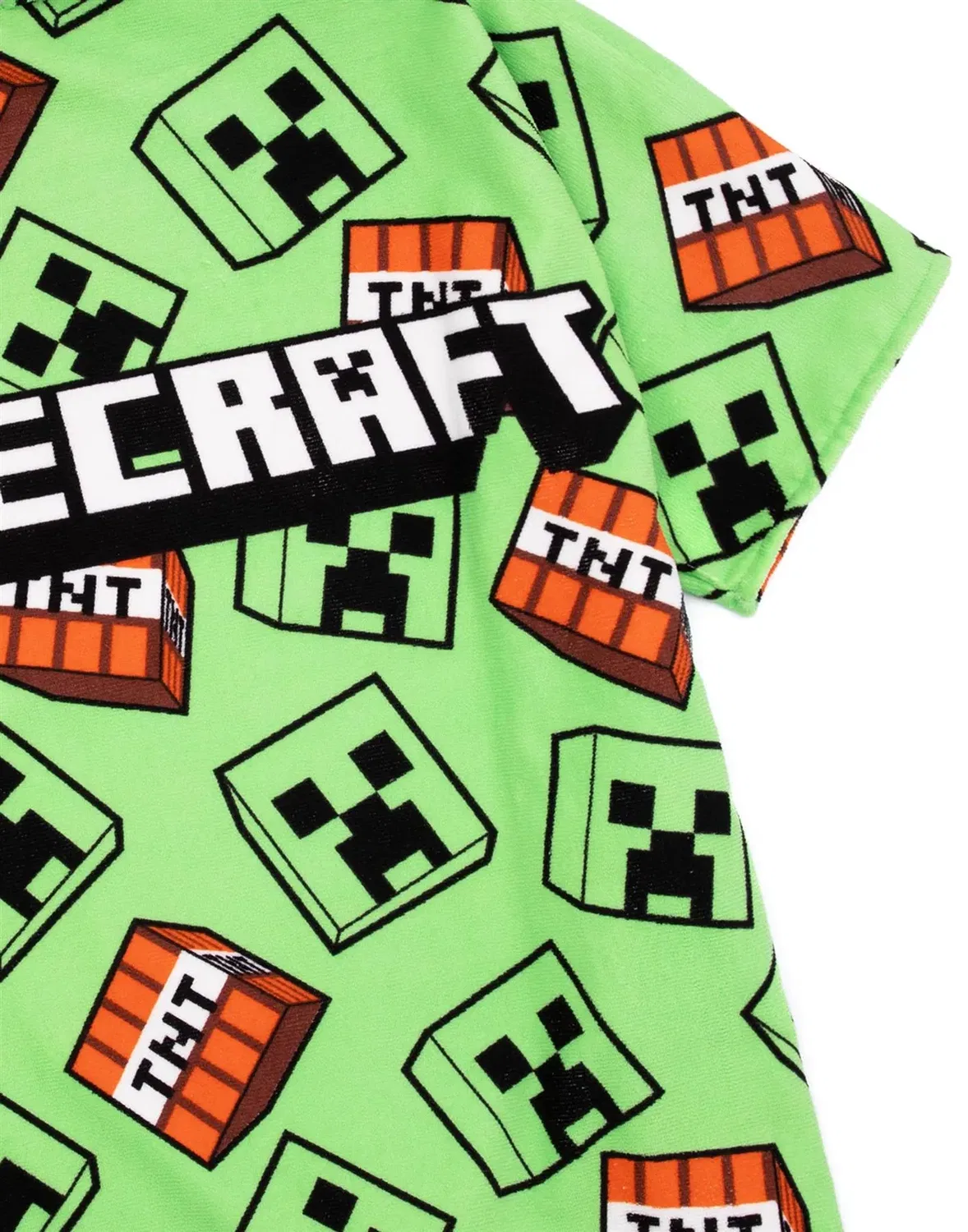 Детское пончо-полотенце Minecraft, Цвет Green — фото 3