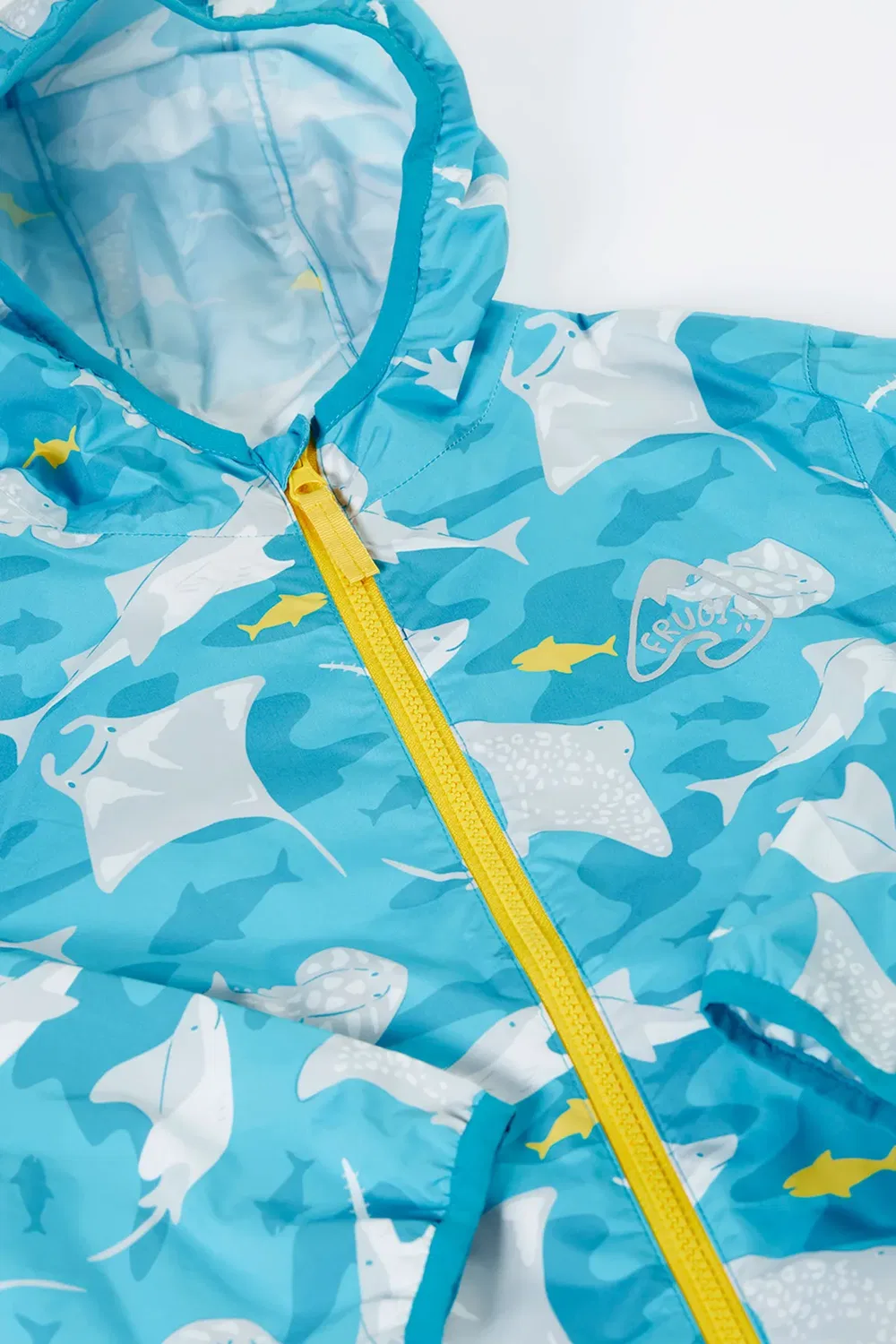 Детская куртка Rain or Shine Frugi, Blue — фото 4