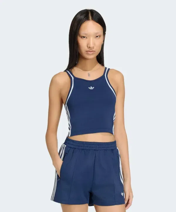 Женский топ-майка Slim Tanktop, винтажный, Adidas, Night Indigo Crystal Sky