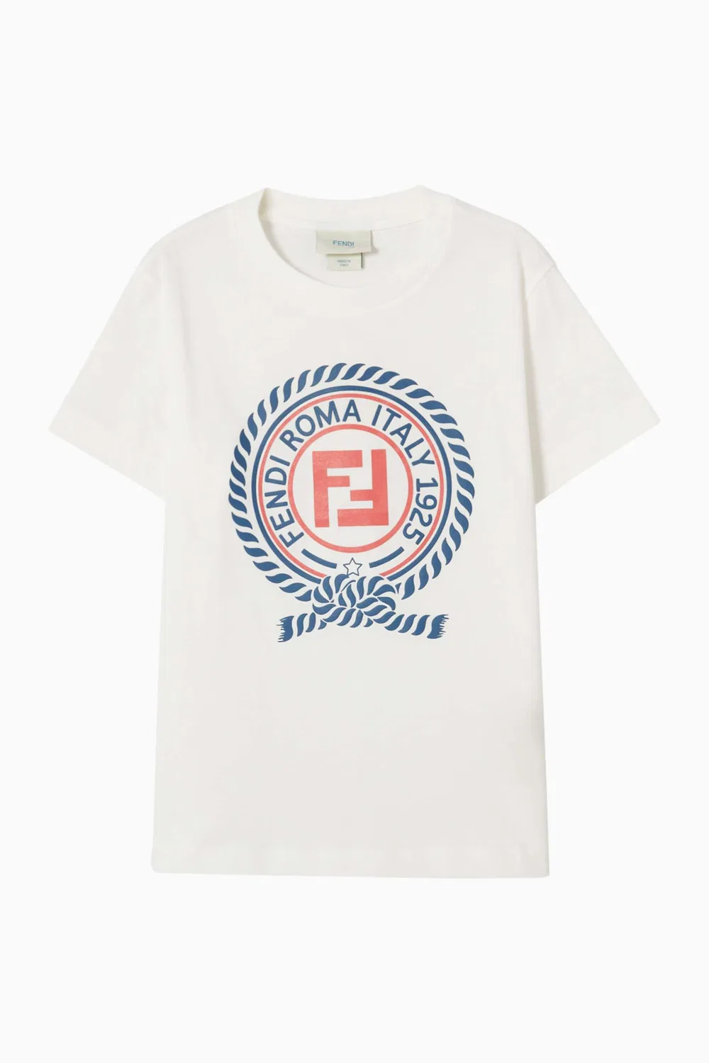 Футболка с принтом Crest Fendi, белый