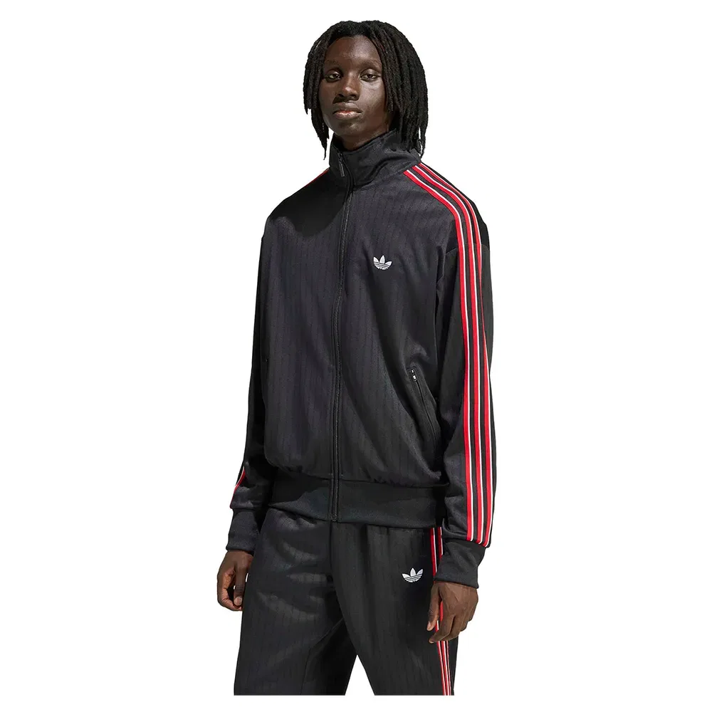 Толстовка с принтом в полоску Firebird Loose Pinstripes Adidas Originals, черный