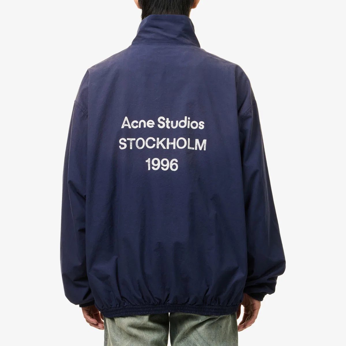 Хлопковая спортивная куртка с логотипом Olando Acne Studios, темно-синий — фото 4