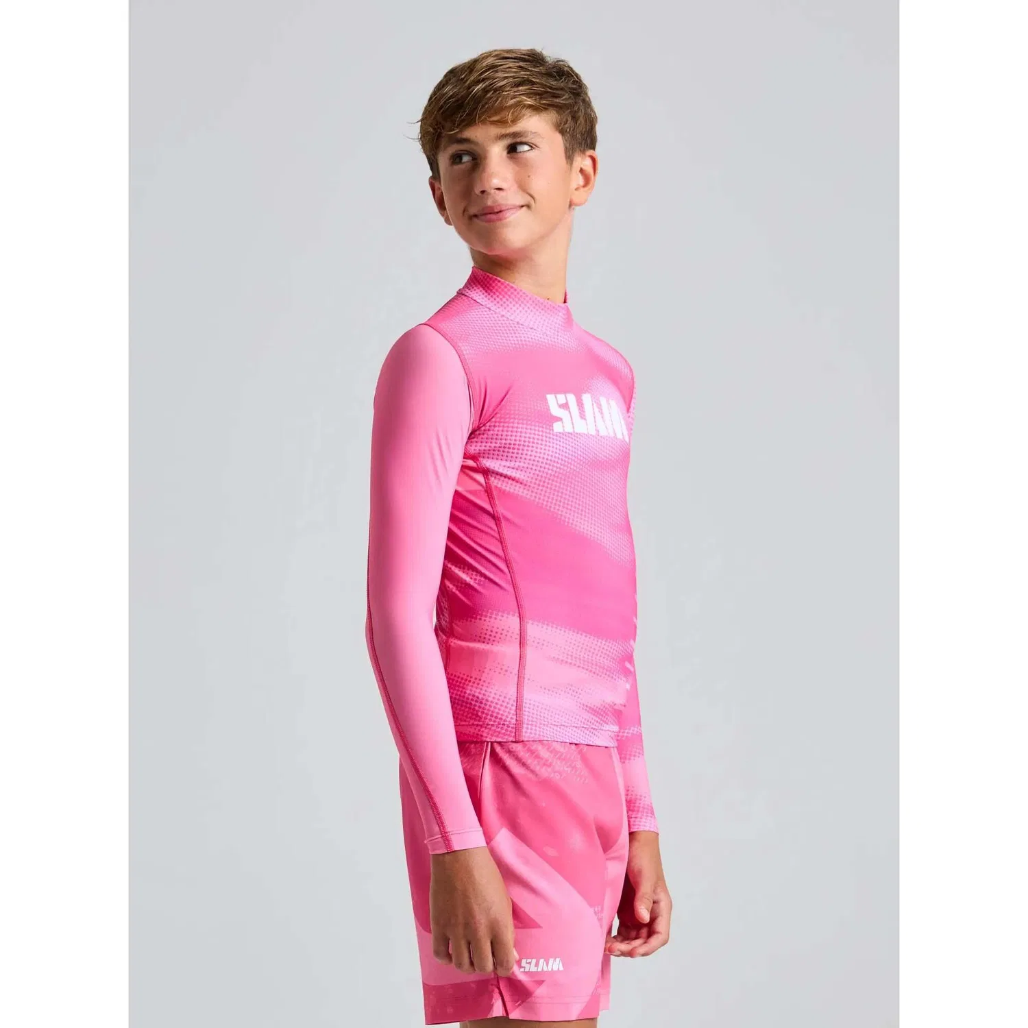 Детское функциональное термобелье с длинным рукавом Foil Jr Slam, Rosa — фото 3