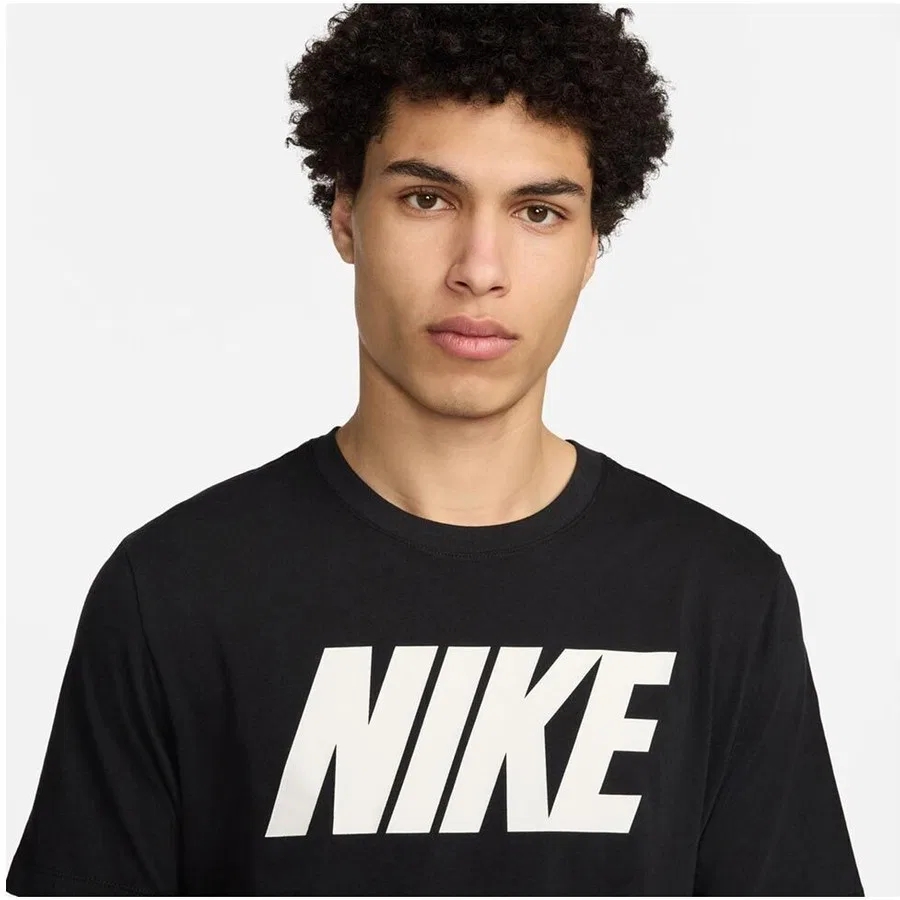 Мужская футболка с коротким рукавом Nike Short Sleeve Athletic Blouse, Черный — фото 3