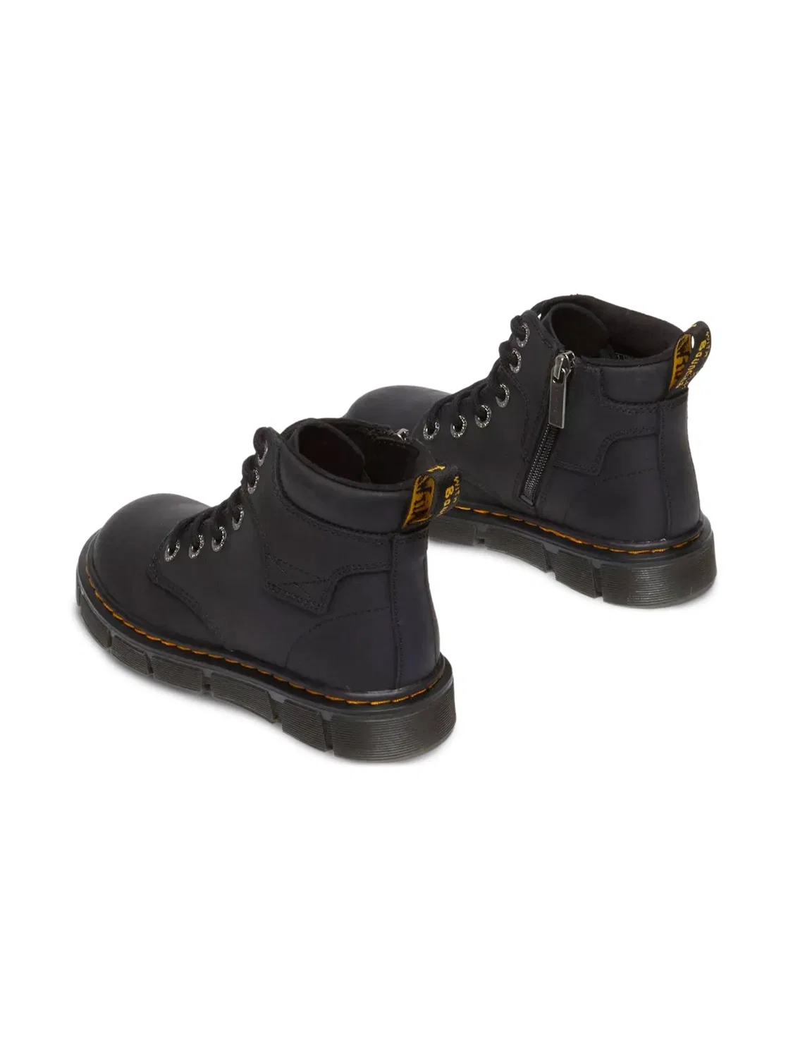 Ботинки на шнуровке с молнией Dr. Martens, черный — фото 4
