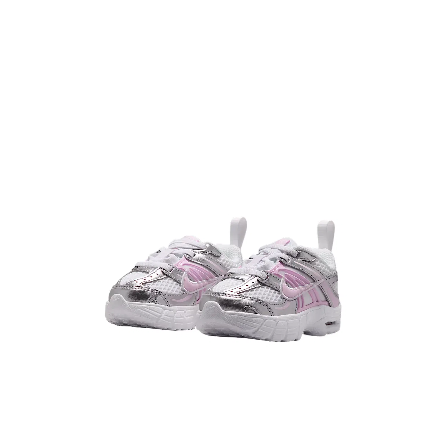 Детские кроссовки для малышей с сетчатым верхом Nike Air Max Moto 2K, White/Pure Platinum/Metallic Silver/Pink Foam — фото 4