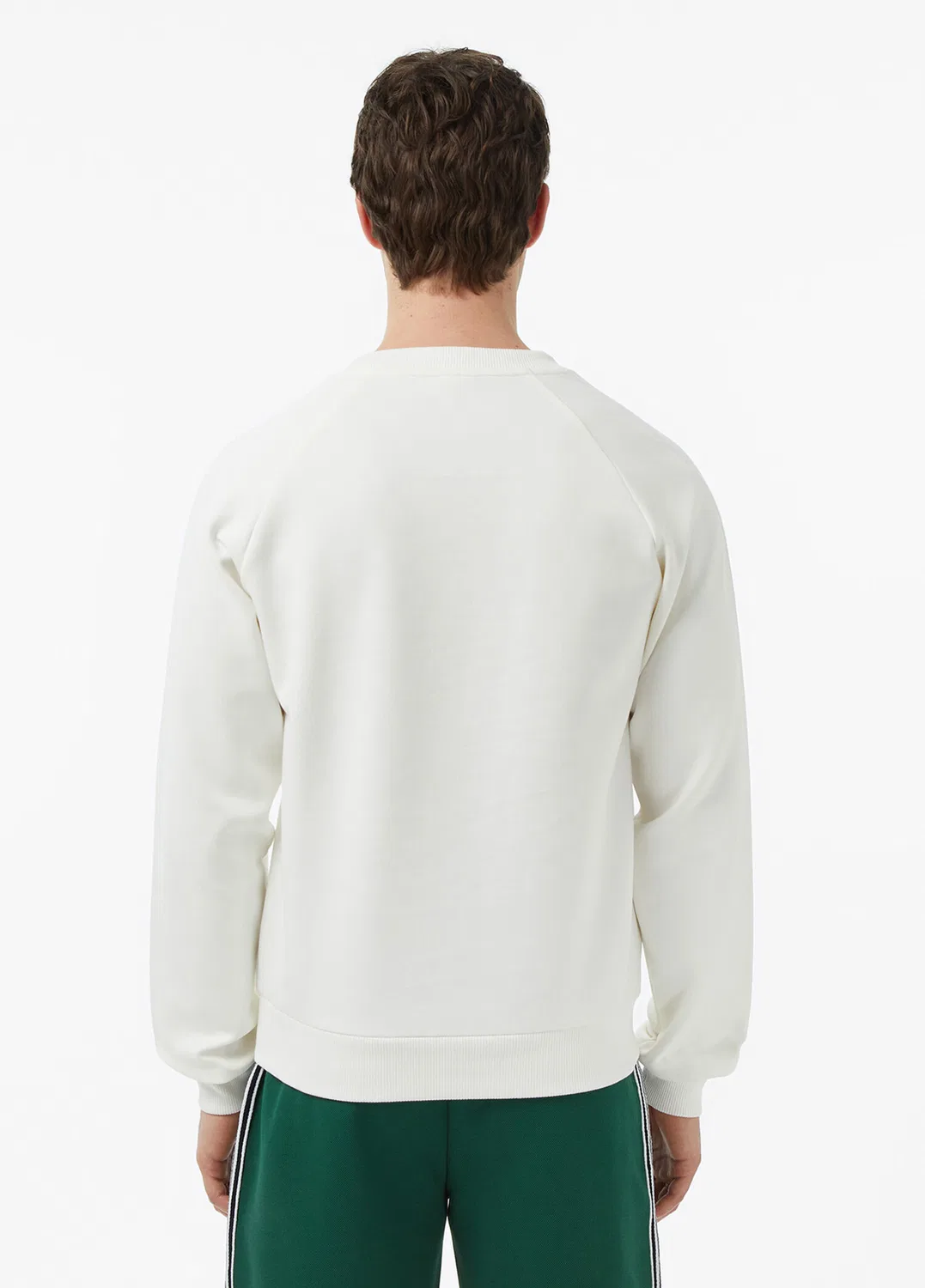 Свитшот Classic Fit Lacoste, кремовый — фото 3