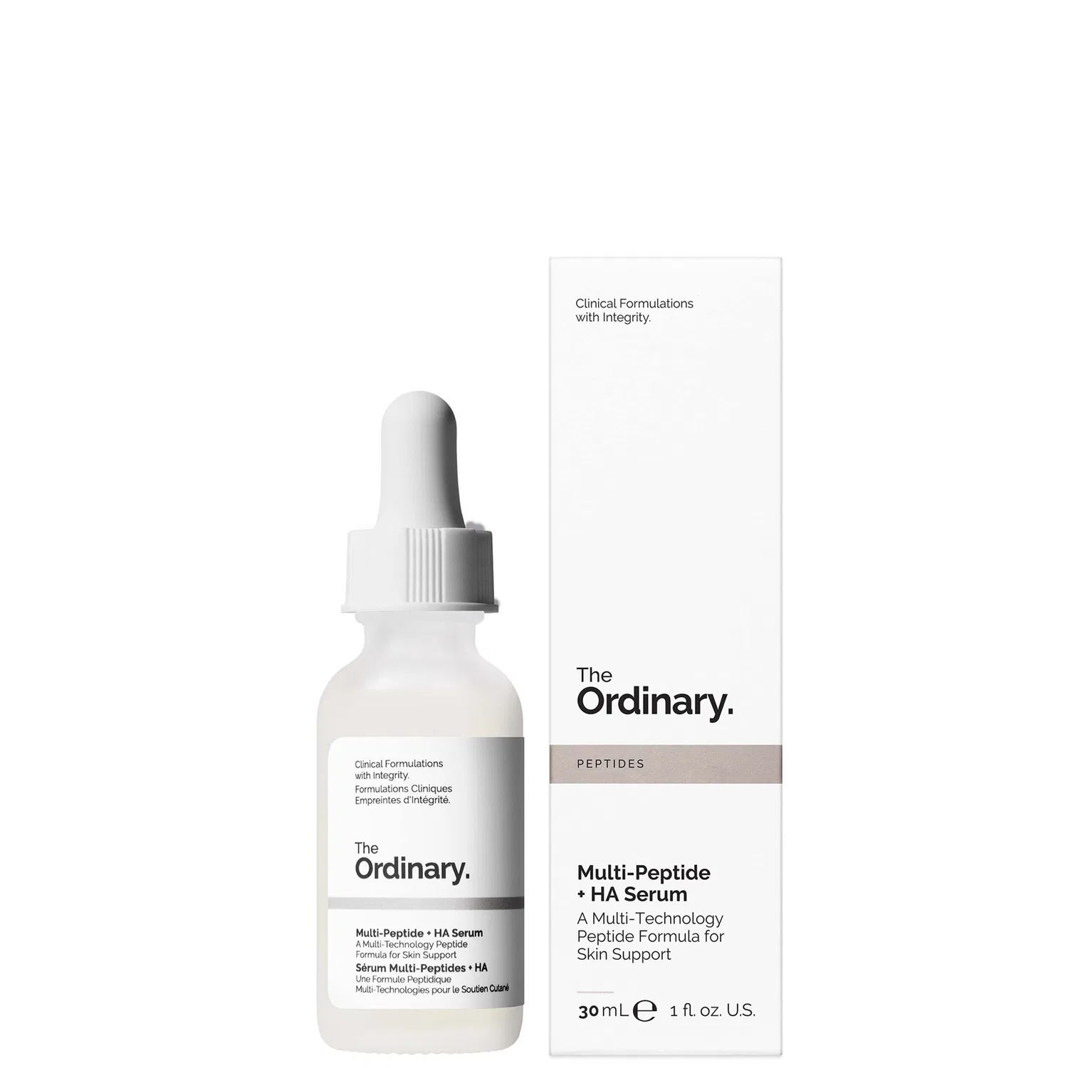 Сыворотка с пептидами и гиалуроновой кислотой Multi-Peptide + HA Serum The Ordinary, 60 мл