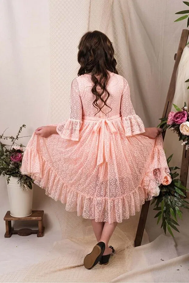 Детское платье для девочек кружевное Mnk Baby&Kids, Somon — фото 2