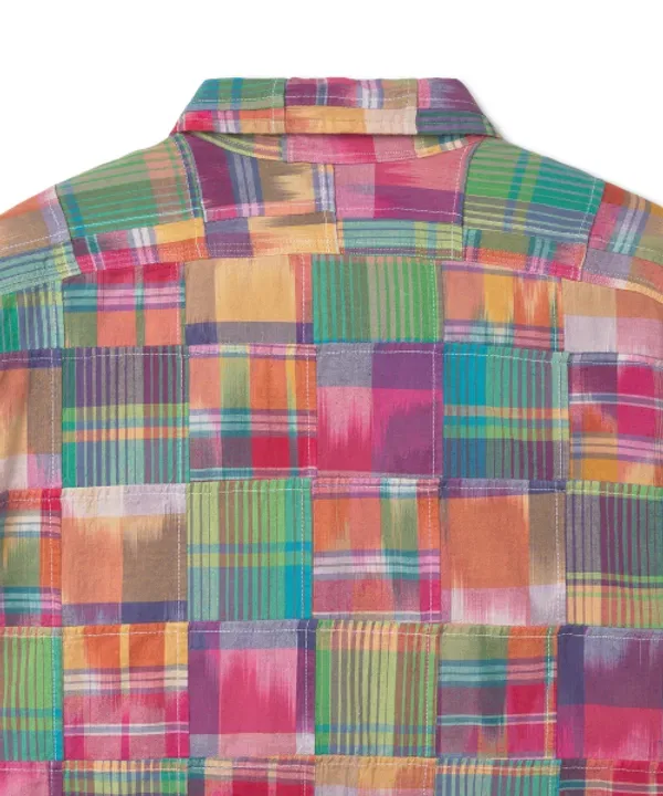 Классическая рубашка Patchwork Madras Workshirt, Polo Ralph Lauren, мульти — фото 4